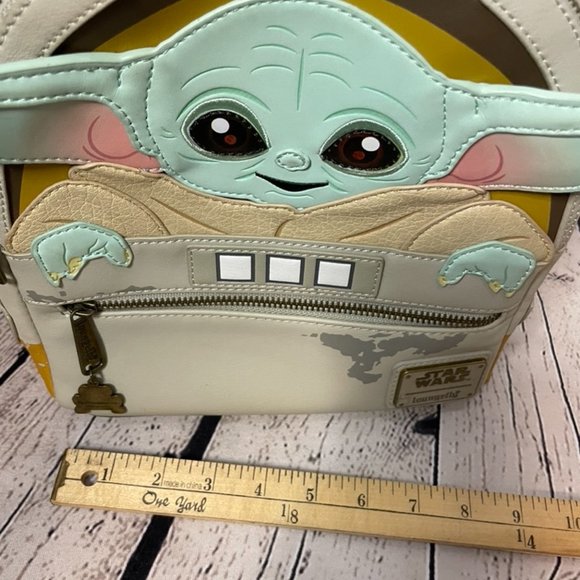Loungefly Star Wars Baby Yoda Double Strap Backpack - Picture 3 of 9